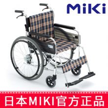 MIKI手動輪椅車MUT-43JD 米格色 A-10免充氣胎輪椅 雙層靠背墊可拆卸清洗