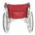 MIKI手動輪椅車MPT-43L 紅色 S-2